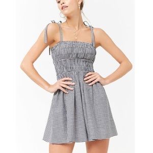 Black and white gingham dress